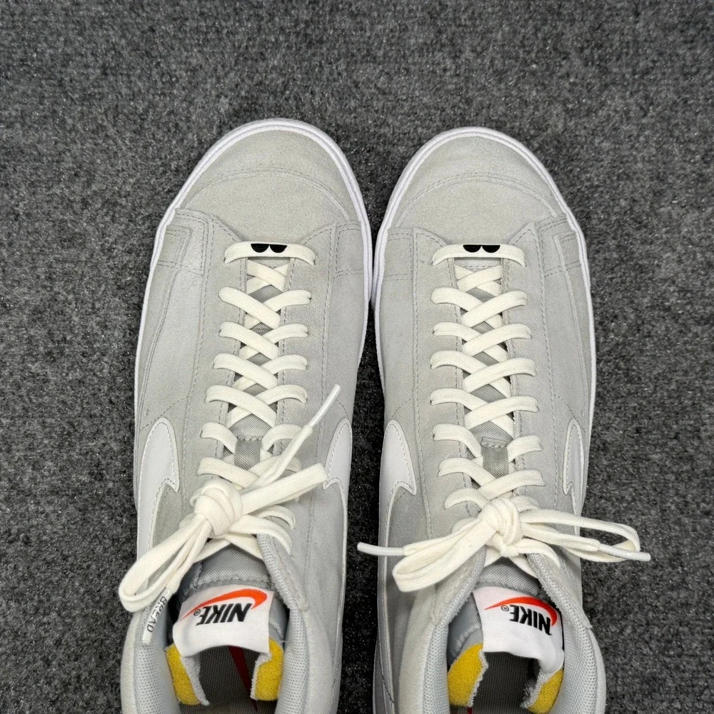 Nike Blazer Mid 77 Shoes Men's 13 Light Smoke Grey White Athletic Retro Sneakers